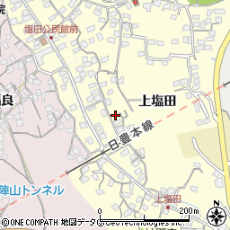 大分県臼杵市上塩田461-3周辺の地図