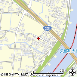 福岡県柳川市大和町中島2194周辺の地図