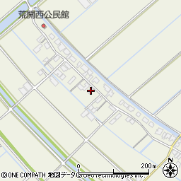 福岡県柳川市大和町皿垣開1603-2周辺の地図