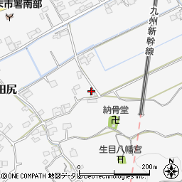 福岡県みやま市高田町田尻1353周辺の地図