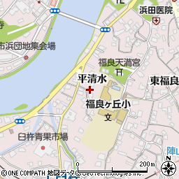 大分県臼杵市平清水232周辺の地図
