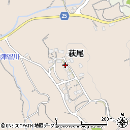 大分県大分市萩尾351周辺の地図