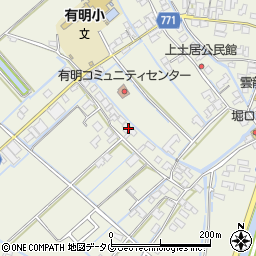 福岡県柳川市大和町皿垣開585周辺の地図