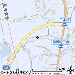 佐賀県嬉野市嬉野町大字下宿甲1609周辺の地図