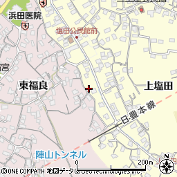 大分県臼杵市二王座2周辺の地図