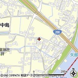 福岡県柳川市大和町中島2184周辺の地図
