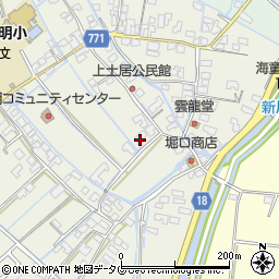 福岡県柳川市大和町皿垣開527周辺の地図