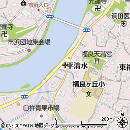 大分県臼杵市平清水27周辺の地図