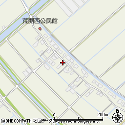 福岡県柳川市大和町皿垣開1610周辺の地図