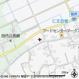 福岡県みやま市高田町田尻1443周辺の地図
