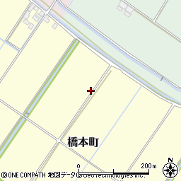 福岡県柳川市橋本町153周辺の地図