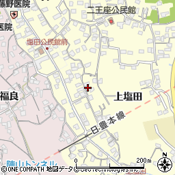 大分県臼杵市二王座105周辺の地図