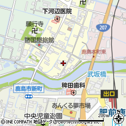 佐賀県鹿島市本町74周辺の地図
