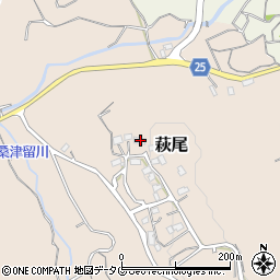 大分県大分市萩尾346周辺の地図