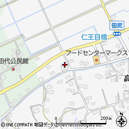 福岡県みやま市高田町田尻1440周辺の地図