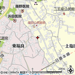 大分県臼杵市二王座9周辺の地図