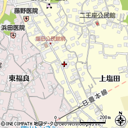 大分県臼杵市二王座91周辺の地図