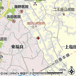 大分県臼杵市二王座7周辺の地図