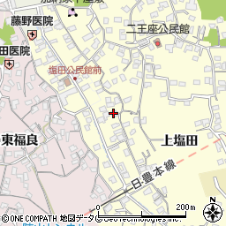 大分県臼杵市二王座93周辺の地図