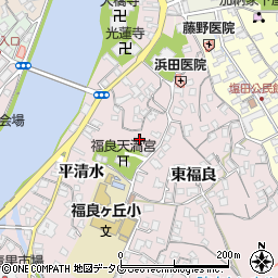大分県臼杵市平清水184周辺の地図