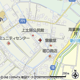 福岡県柳川市大和町皿垣開457周辺の地図