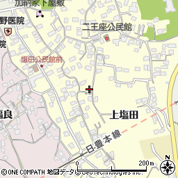 大分県臼杵市二王座107周辺の地図