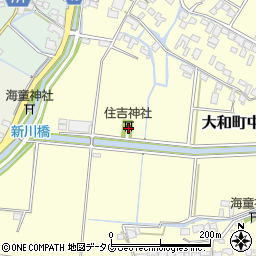 福岡県柳川市大和町中島2047周辺の地図