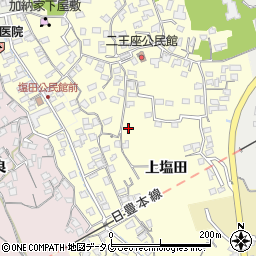 大分県臼杵市二王座302周辺の地図