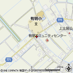 福岡県柳川市大和町皿垣開597周辺の地図