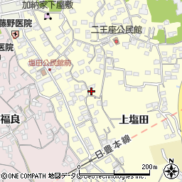 大分県臼杵市二王座109周辺の地図