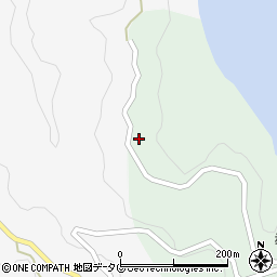 長崎県南松浦郡新上五島町立串郷1976周辺の地図