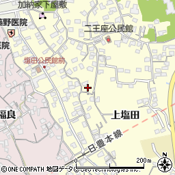 大分県臼杵市二王座108周辺の地図