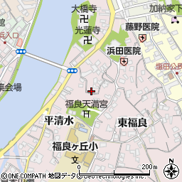 大分県臼杵市平清水174周辺の地図