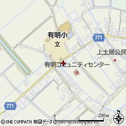 福岡県柳川市大和町皿垣開554周辺の地図