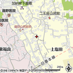 大分県臼杵市二王座85周辺の地図
