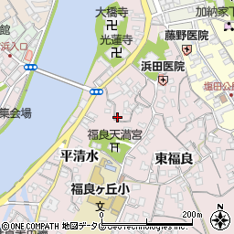 大分県臼杵市平清水173周辺の地図