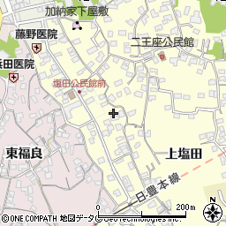 大分県臼杵市二王座83周辺の地図