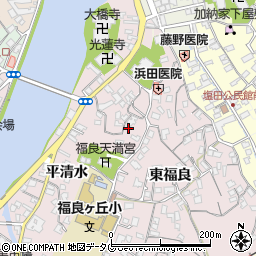 大分県臼杵市平清水182周辺の地図