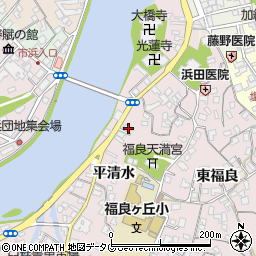 大分県臼杵市平清水168周辺の地図