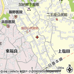 大分県臼杵市二王座80周辺の地図