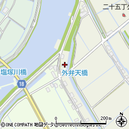 福岡県柳川市大和町皿垣開2529周辺の地図