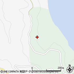 長崎県南松浦郡新上五島町立串郷1973周辺の地図