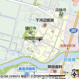 佐賀県鹿島市本町158周辺の地図