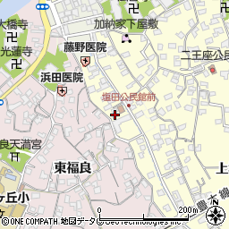 大分県臼杵市二王座14周辺の地図