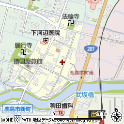 佐賀県鹿島市本町52周辺の地図