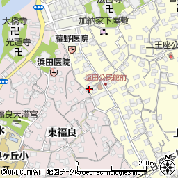 大分県臼杵市二王座15周辺の地図