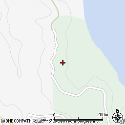 長崎県南松浦郡新上五島町立串郷1975周辺の地図