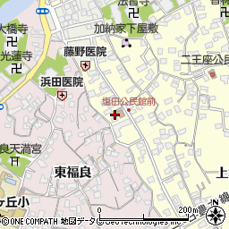 大分県臼杵市二王座17周辺の地図