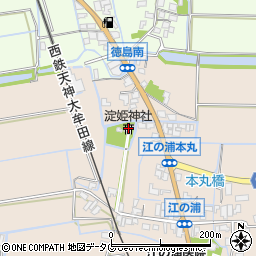 淀姫神社周辺の地図