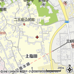 大分県臼杵市二王座221周辺の地図